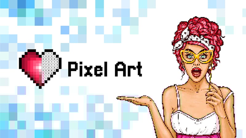 Pixel Art Coloring Book