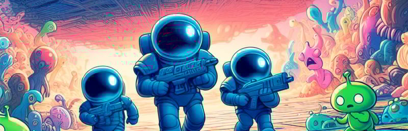 Official cover for Space Grunts 2 on Steam