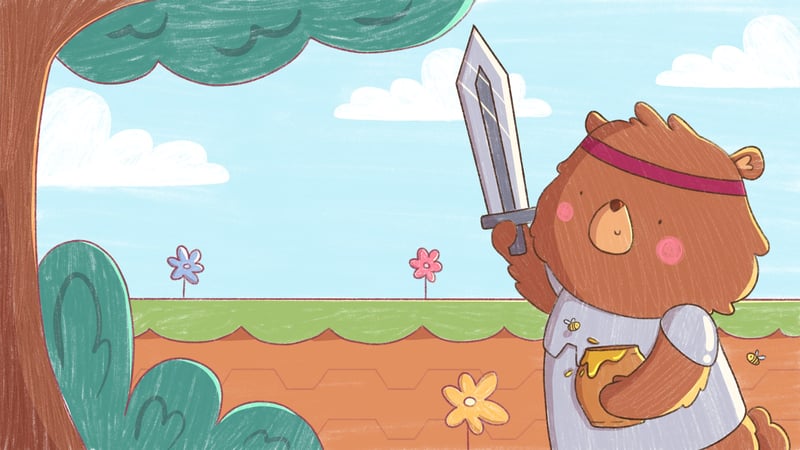 Official cover for Bear Knight Honey Quest on XBOX