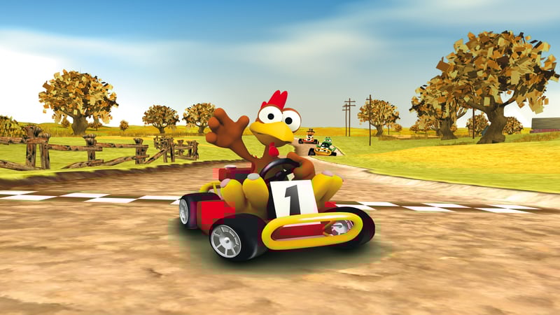 Official cover for Crazy Chicken Kart 2 on XBOX