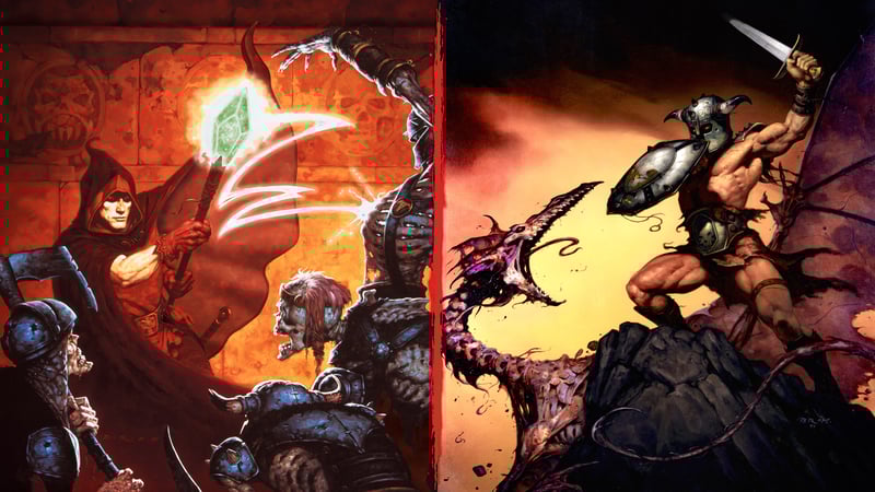 Official cover for Heretic + Hexen on XBOX