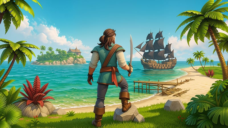 Official cover for Captain Bones : A Pirate\'s Journey on XBOX