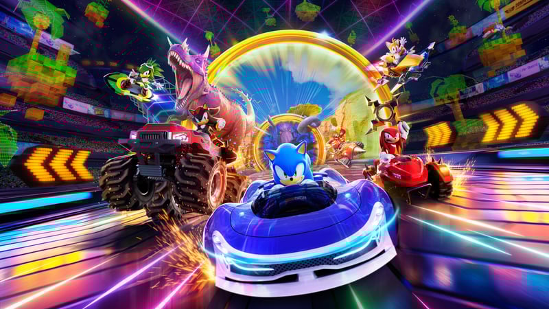 Official cover for Sonic Racing: CrossWorlds on XBOX