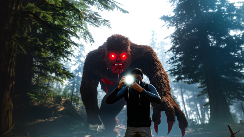 Official cover for Bigfoot Hunting on PlayStation