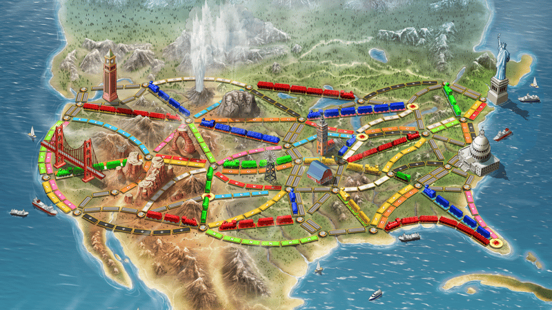 Official cover for Ticket To Ride on XBOX