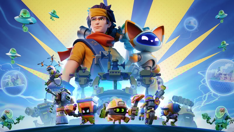 Official cover for Chip ‘n Clawz vs. The Brainioids on PlayStation