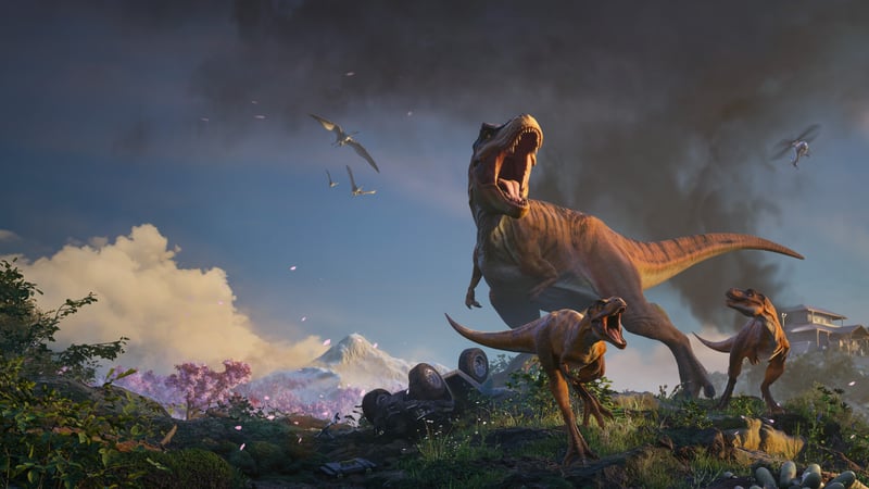 Official cover for Jurassic World Evolution 3 on PlayStation