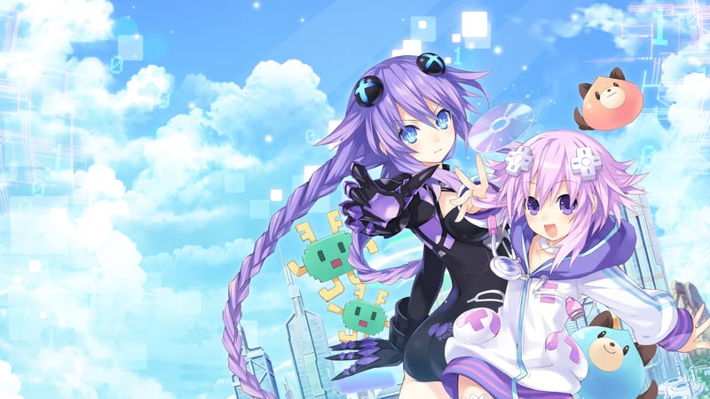 Official cover for Hyperdimension Neptunia Re;Birth1+ on PlayStation