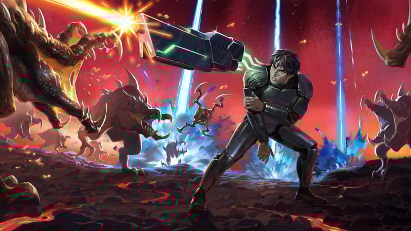 Official cover for Let Them Come: Onslaught on PlayStation