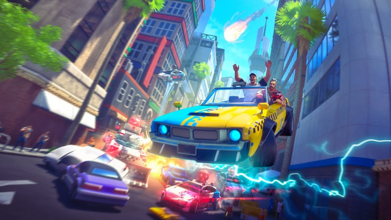 Official cover for Taxi Chaos 2 on PlayStation