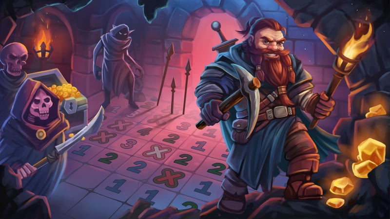 Official cover for Dungeon Minesweeper on PlayStation