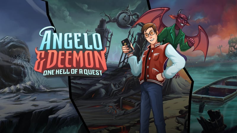 Official cover for Angelo and Deemon: One Hell of a Quest on Unknown