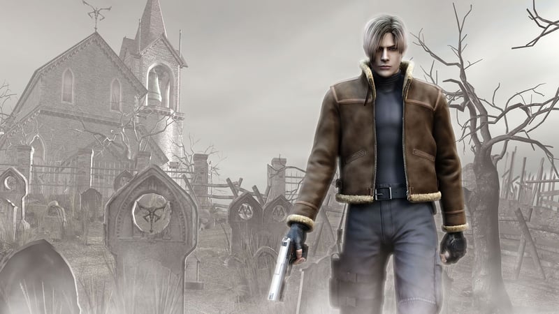 Official cover for resident evil 4 on PlayStation