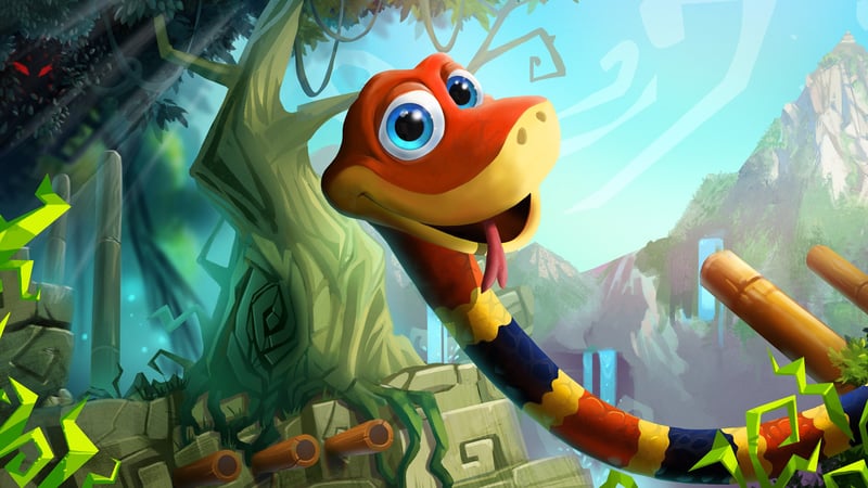 Official cover for Snake Pass on XBOX