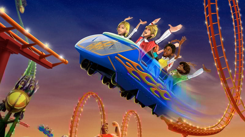 Official cover for Thrillville: Off the Rails on PlayStation