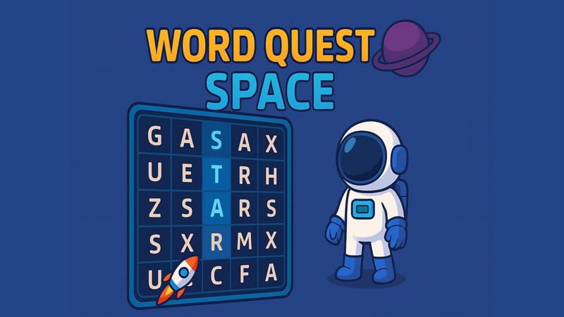 Official cover for Word Quest Space on PlayStation