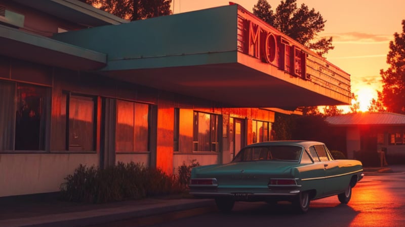 Official cover for Sunset Motel on PlayStation