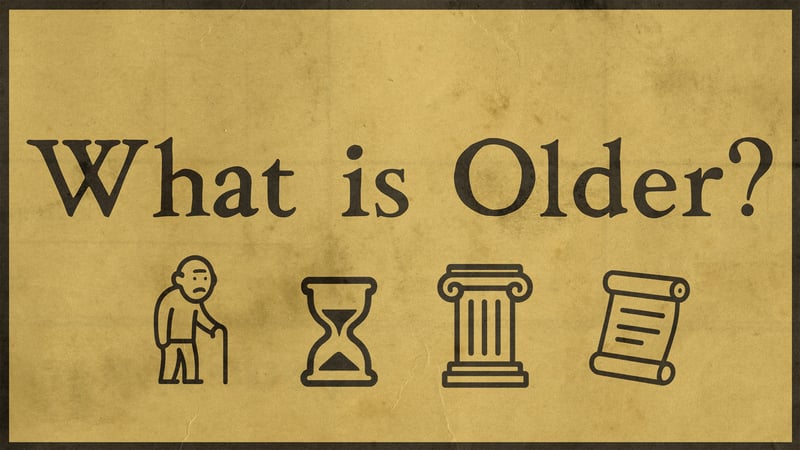 Official cover for What is Older? on Unknown