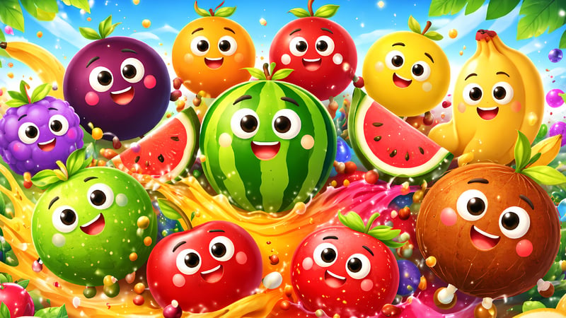 Official cover for Suika 3D Fruits on XBOX