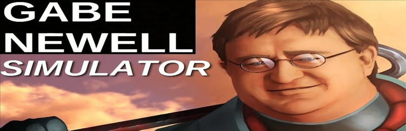 Official cover for Gabe Newell Simulator on Steam