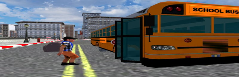 Official cover for School Bus Driver Simulator on Steam