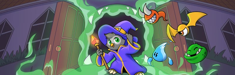Official cover for Ravva and the Phantom Library on Steam