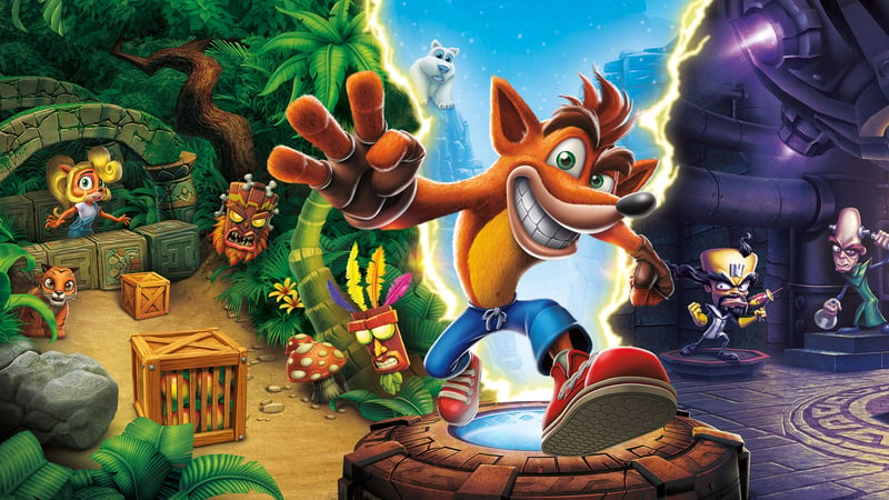 Official cover for Crash Bandicoot 2: Cortex Strikes Back on PlayStation