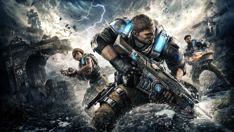 Official cover for Gears of War 4 on XBOX