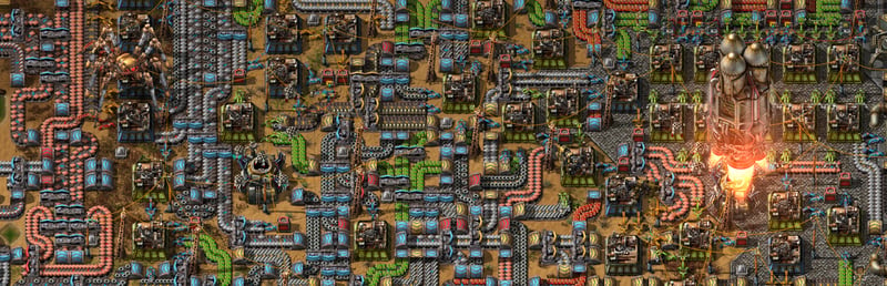 Official cover for Factorio Demo on Steam