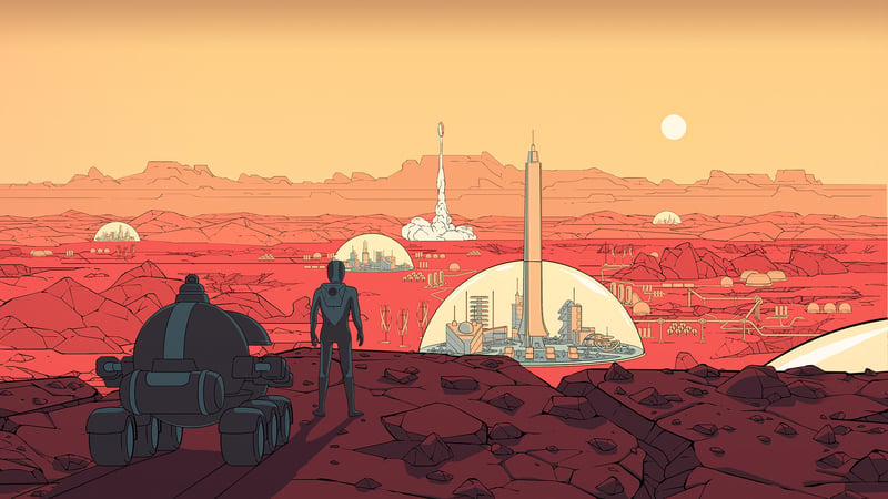 Official cover for Surviving Mars on XBOX