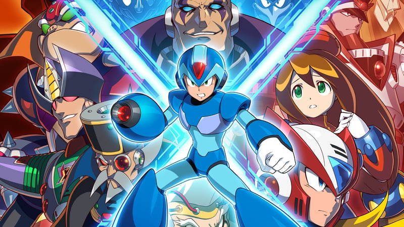 Official cover for Mega Man X Legacy Collection on XBOX