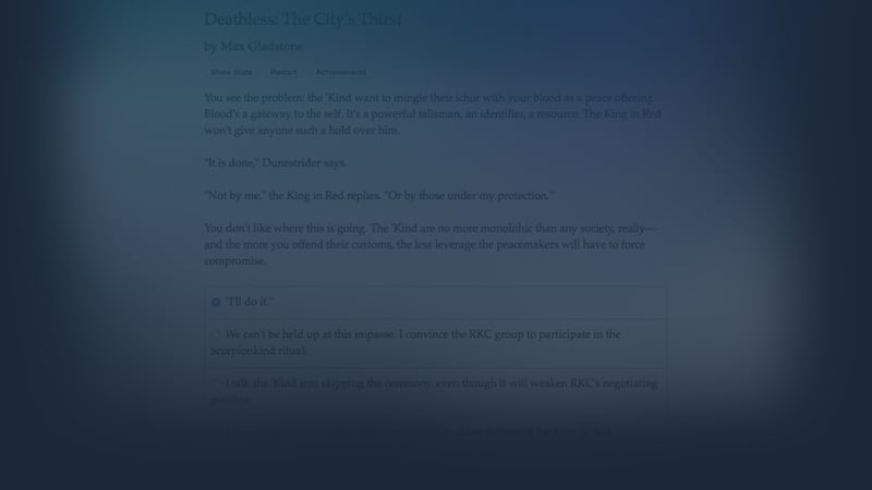 Official cover for Deathless: The City's Thirst on Steam