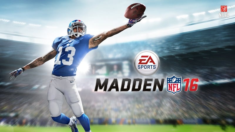 Official cover for Madden NFL 16 on PlayStation