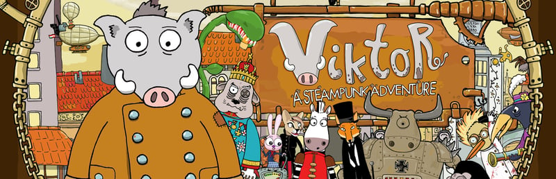 Official cover for Viktor, a Steampunk Adventure on Steam