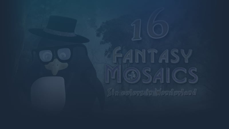 Official cover for Fantasy Mosaics 16: Six Colors in Wonderland on Steam