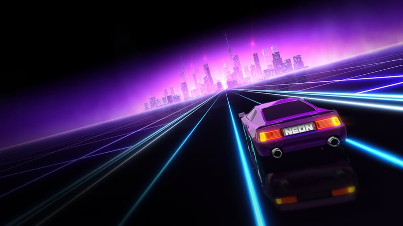 Official cover for Neon Drive on PlayStation