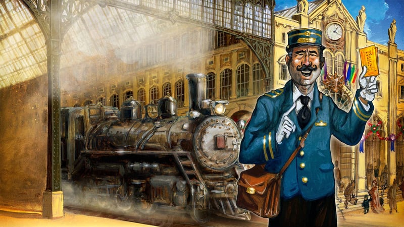 Official cover for Ticket to Ride - USA and France on PlayStation