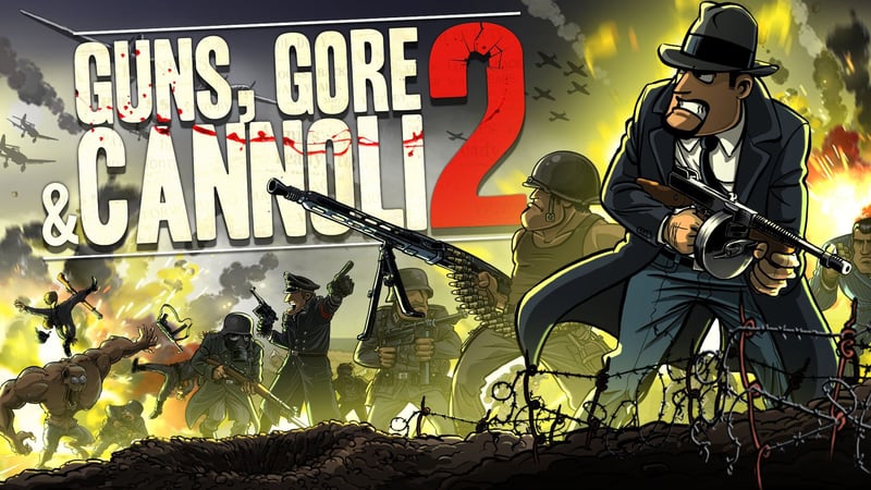 Official cover for Guns, Gore & Cannoli 2 on PlayStation