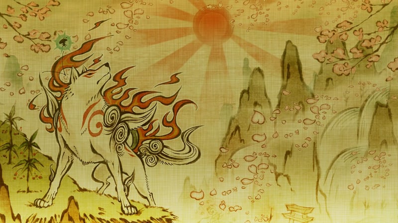 Official cover for OKAMI HD on PlayStation