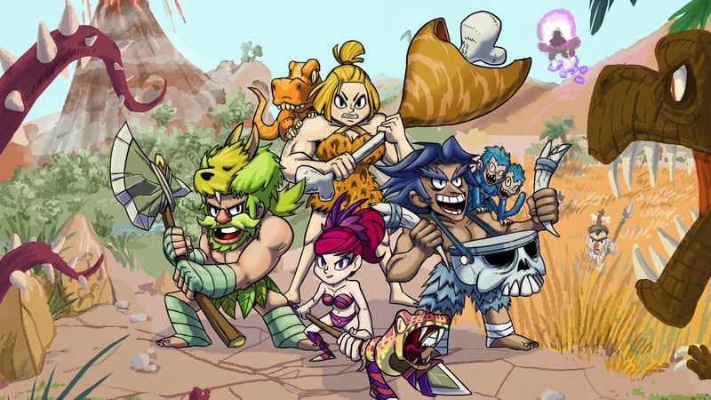 Official cover for Caveman Warriors on XBOX