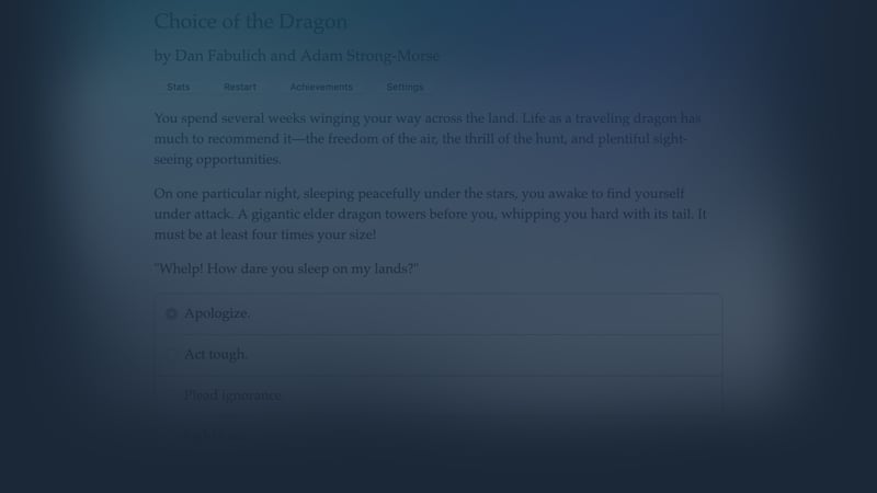 Official cover for Choice of the Dragon on Steam