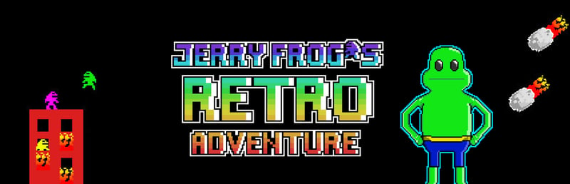 Official cover for Jerry Frog's Retro Adventure on Steam