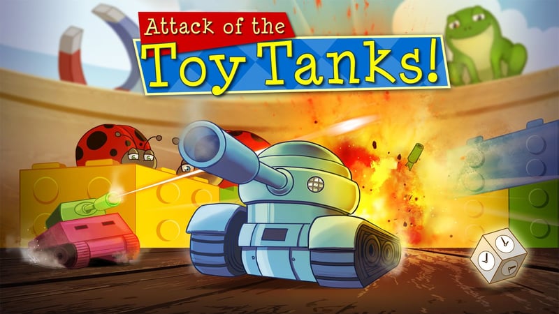 Official cover for Attack of the Toy Tanks on PlayStation