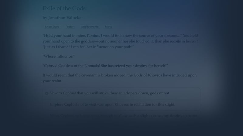 Official cover for Exile of the Gods on Steam