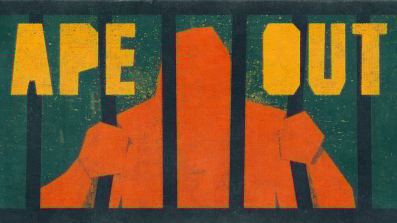 Official cover for Ape Out on XBOX