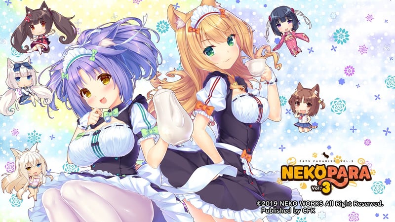 Official cover for Nekopara Vol.3 on PlayStation