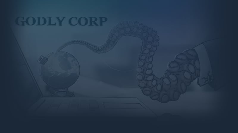 Official cover for Godly Corp on Steam