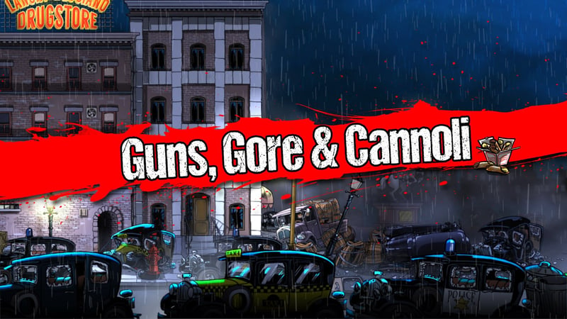 Official cover for Guns, Gore and Cannoli on PlayStation