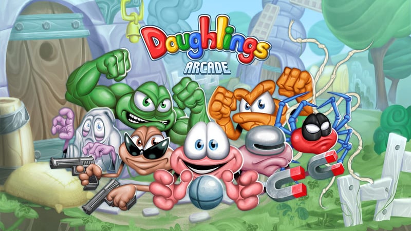 Official cover for Doughlings: Arcade on PlayStation