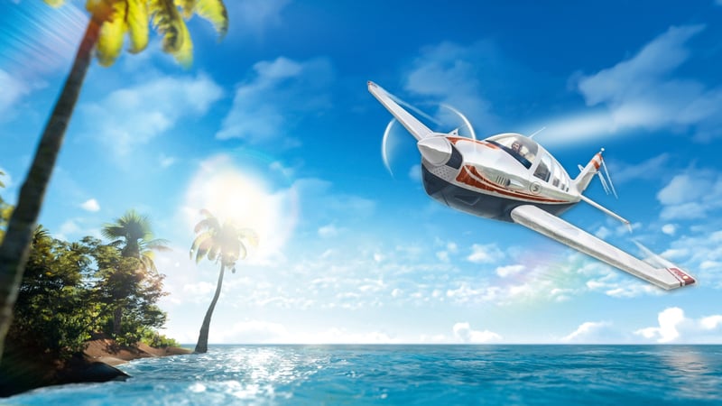 Official cover for Island Flight Simulator on PlayStation